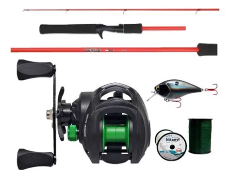 Combo Pesca Baitcast Reel Rotativo Huevito Caña Regalos Envío gratis