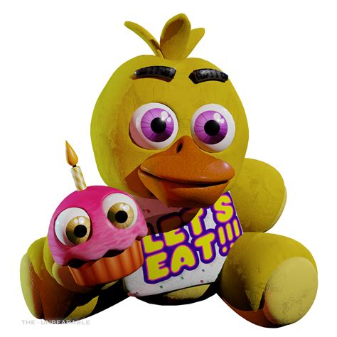 Chica Plush Character Render By Theunbearable101 On Deviantart