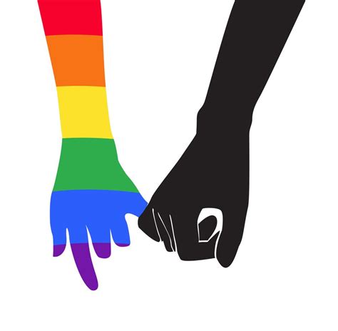 Hand Holding Another Hand Rainbow Flag Lgbt Symbol Vector Eps10 533096 Vector Art At Vecteezy