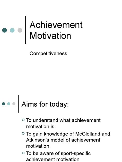 Achievement Motivation | PDF | Self Concept | Motivation