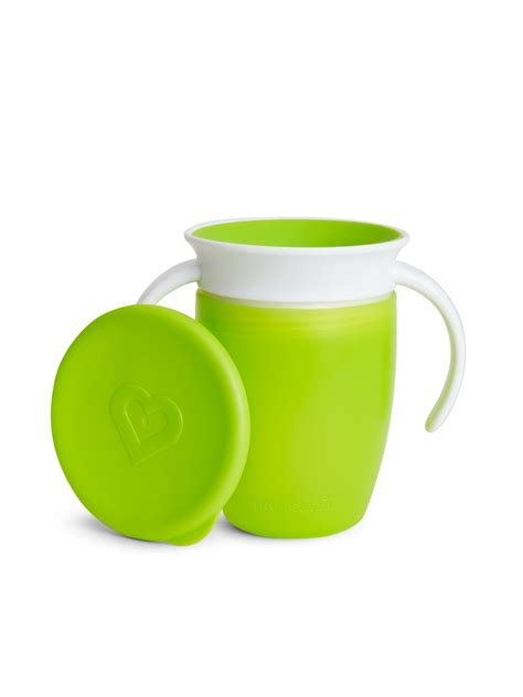 Munchkin Taza Antigoteo Miracle Con Asas Y Tapa Ml Verde