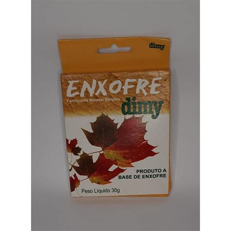 Enxofre Dimy Fertilizante Foliar 30 G Rende 10 Litros Shopee Brasil