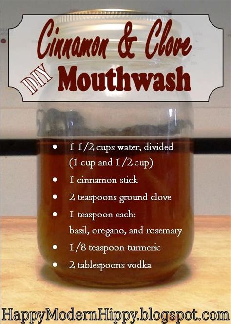 Happy Modern Hippy Diy Cinnamon And Clove Mouthwash