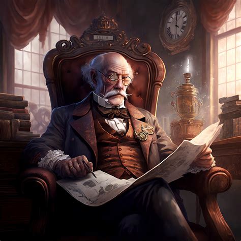 Download Ai Generated Old Man Reading Royalty Free Stock