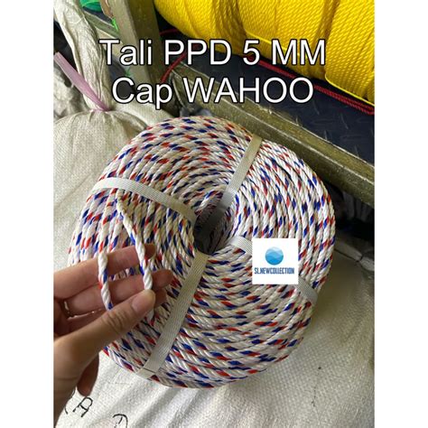 Jual Tali Ikat Truk Tali Tambang PPD 5 MM Cap WAHOO 1 ROL MURAH