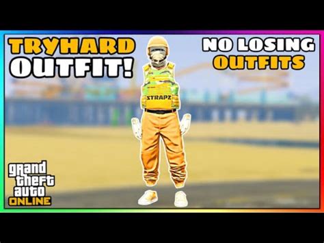 Orange Joggers Fully Invisible Arms Glitch Tryhard Modded Outfit No