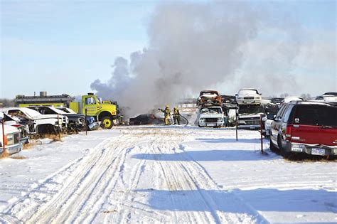 Fire Breaks Out At Balaton Auto Salvage News Sports Jobs Marshall