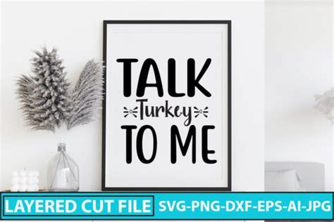 Talk Turkey To Me Svg Cut File Graphic By DesignMedia Creative Fabrica