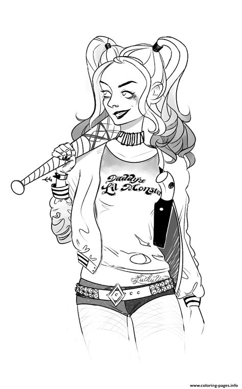 Coloring Pages Suicide Squad At Getcolorings Free Printable