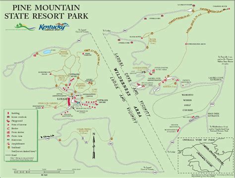 Pine Mountain State Resort Park Map Pineville Ky • Mappery