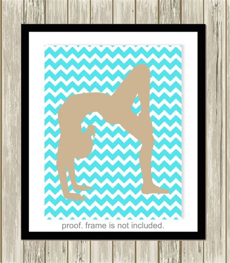 Gymnastics Wall Art Gymnast Room Decor Pre Teen Girl Wall Etsy