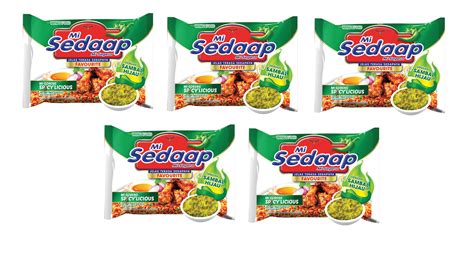 Mi Sedaap Mi Goreng Spicy Licious Sambal Hijau G X Pack Lazada Ph