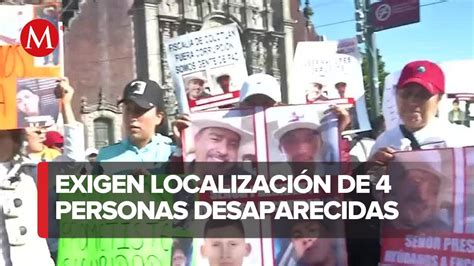 Protestan Familiares De Desaparecidos Frente A Palacio Nacional En