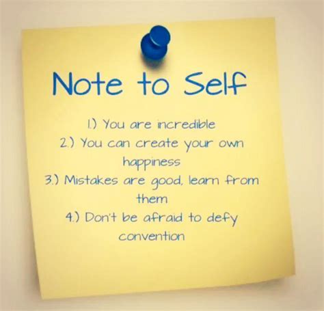 Note To Self Quotes