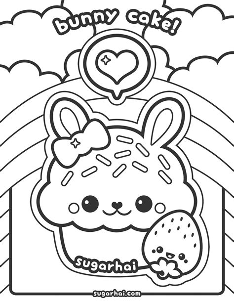 Cute Kawaii Printable Coloring Pages