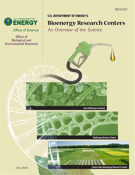 Us Department Of Energys Bioenergy Research Centers An Overview Of