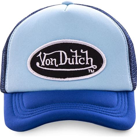 Von Dutch Fao Blu Blue Trucker Hat Caphunters