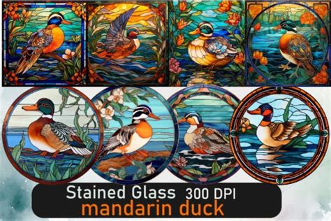 Stained Glass Mandarin Duck Graphic By Md Shahjahan Creative Fabrica