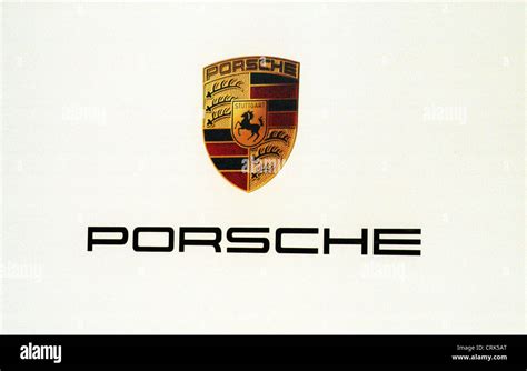 Logo Von Dr Ing H C F Porsche AG Stuttgart Stockfotografie Alamy