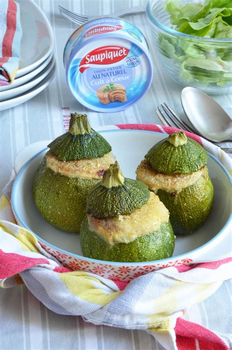 Recette De Courgettes Rondes Farcies Au Thon Au Naturel