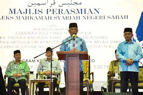 MAJLIS PERASMIAN PROJEK KOMPLEKS MAHKAMAH SYARIAH NEGERI SABAH