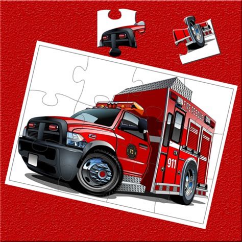 Fire Truck Jigsaw Puzzle By Nithirut Chaidilokanan