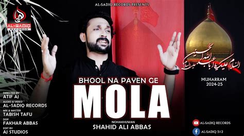 Shahid Ali Abbas Bhool Na Payen Ge Mola 2024 Best New Noha