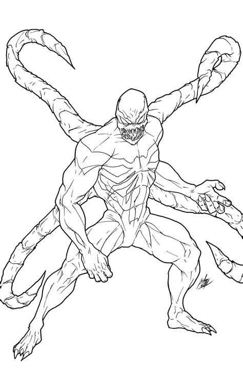 Agent Venom Coloring Pages To Print Coloring Pages