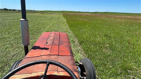 Ride Along 1967 Massey Ferguson 135 Sickle Mowing Hay Relax And