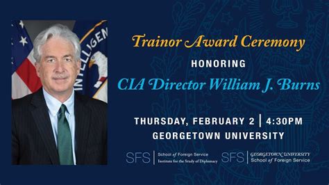 Sfs Event Trainor Award Ceremony Honoring Cia Director William J