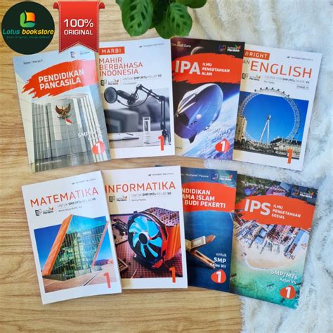 Jual Seri Buku Kurikulum Merdeka Smp Kelas 7 Matematika Ipa Bahasa Inggris Indonesia Buku