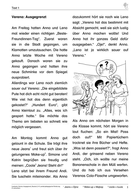 Lesetexte Klasse 4 Lesetexte 4 Klasse Deutsch Und Leseförderung