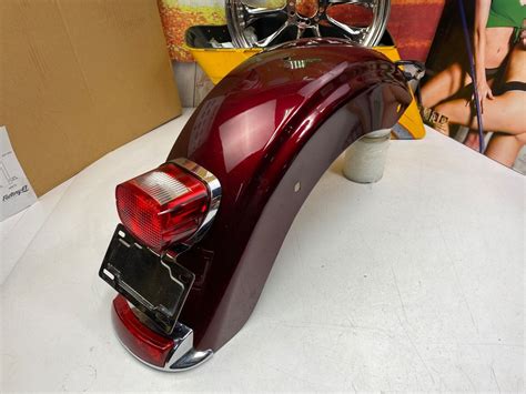 🔥14 23 Oem Harley Touring Rear Fender And Tail Light Needs Paint🔥 Ebay