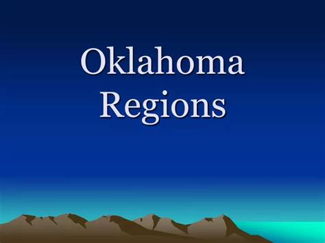 PPT - Oklahoma Regions PowerPoint Presentation, free download - ID:1007925