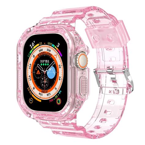 Kj P Apple Watch Ultra Mm Crystal Deksel Reim Rosa Online