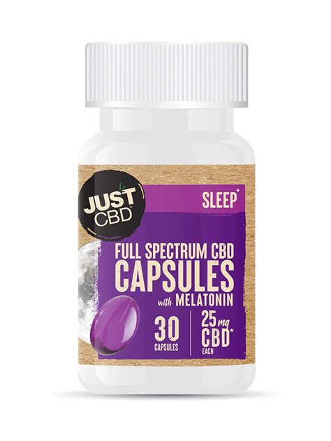 Just Cbd Full Spectrum Cbd Gel Capsules With Melatonin Free Shipping