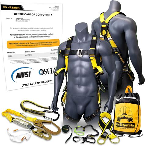 KwikSafety SUPERCELL Aerial Lift 3 D-Ring Safety Harness - Charlotte