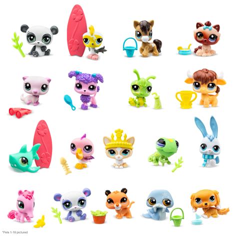 Littlest Pet Shop - 18 Pets Collector Set, Pet Surprise Display | BasicFun!