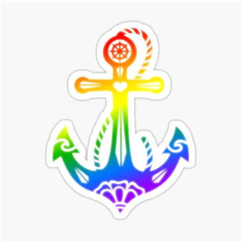 Rainbow Anchor Pride Flag Lgbt Lgbtq Lgbtqia Lgbtqia Community