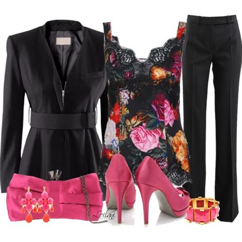 Rich Floral Cammie W Pink And Black By Leilani Almazan On Polyvore