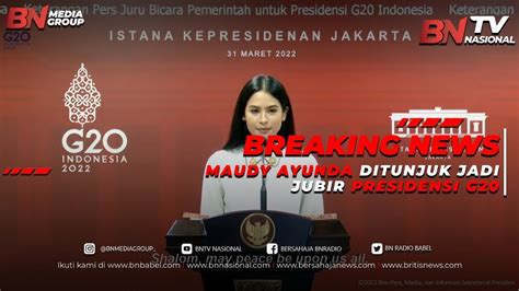 Maudy Ayunda Ditunjuk Jadi Jubir Presidensi G Youtube