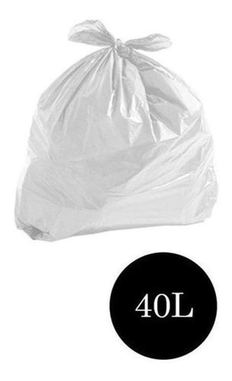 Saco De Lixo Reforçado Branco Leitoso 40Lts Pct C 100 Un Higipack