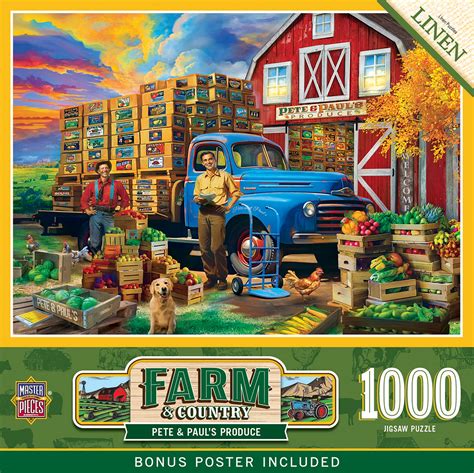 MasterPieces Farm Country Pete Paul S Produce 1000 Piece Jigsaw