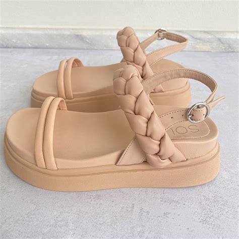 Sandália Papete Feminina Nude Manu Soul Shoes