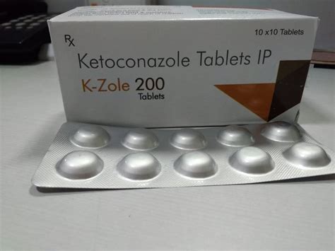 K Zole 200 Ketoconazole 200mg Tabs 10x10 Treatment Anti Fungal At Rs