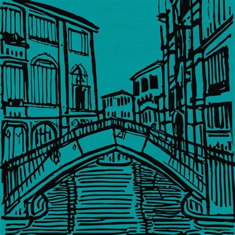 Premium Photo | Venice Italian Architecture Travel Drawing Illustration