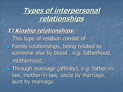 20 Types Of Interpersonal Relationships