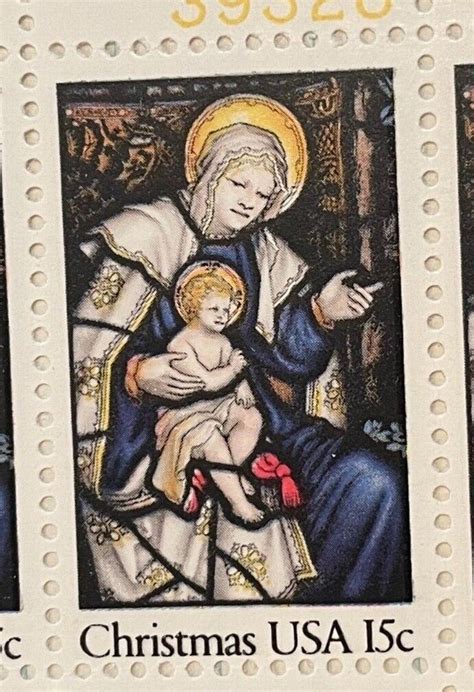 Scott 1842 1980 Usps Madonna And Child Pb 20 Stamps Ebay