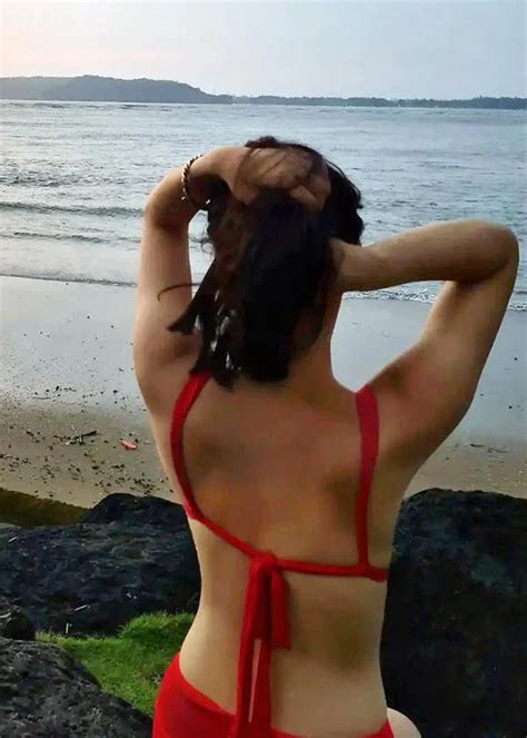 Kuttey Actress Radhika Madan In Red Bikini Flaunts Her Fine Sexy Body See Now SpideyPosts