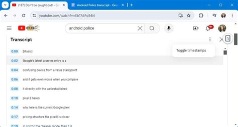 Youtube How To Get A Transcript Of Any Video